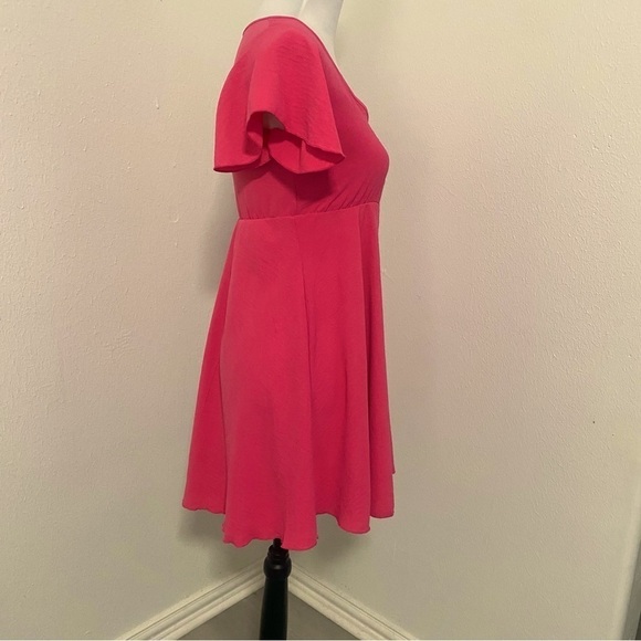 Anthropologie (See You Monday) Women’s Size Small Hot Pink Mini Dress NWT - Picture 4 of 11